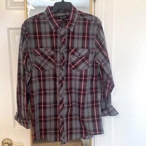 Mens eighty-eight plaid button down